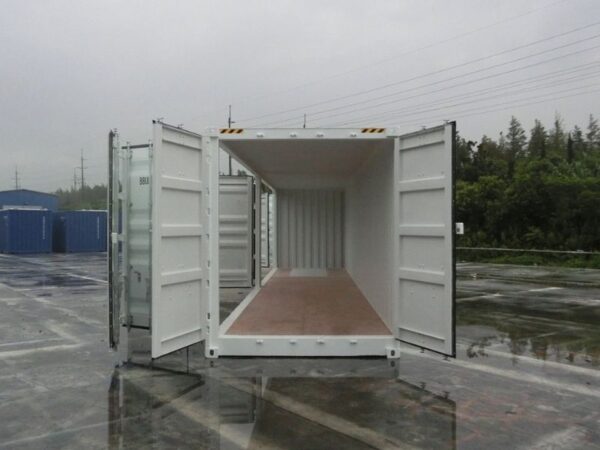 40ft high cube open side shipping container doors open