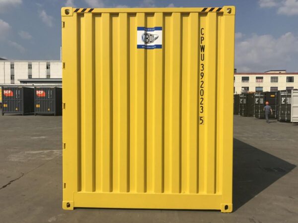 20ft high cube dangerous goods shipping container front wall