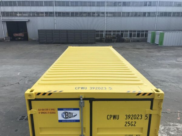 20ft high cube dangerous goods shipping container roof