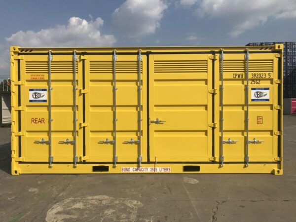 20ft high cube dangerous goods shipping container side door