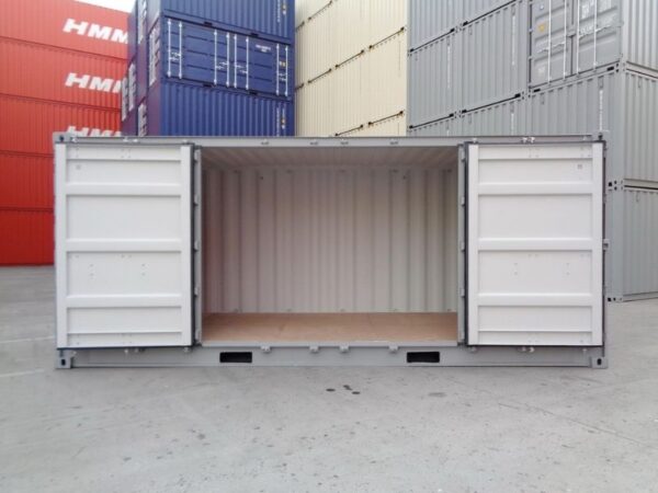 20ft open side container front doors open