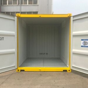 10ft dangerous goods shipping container doors open