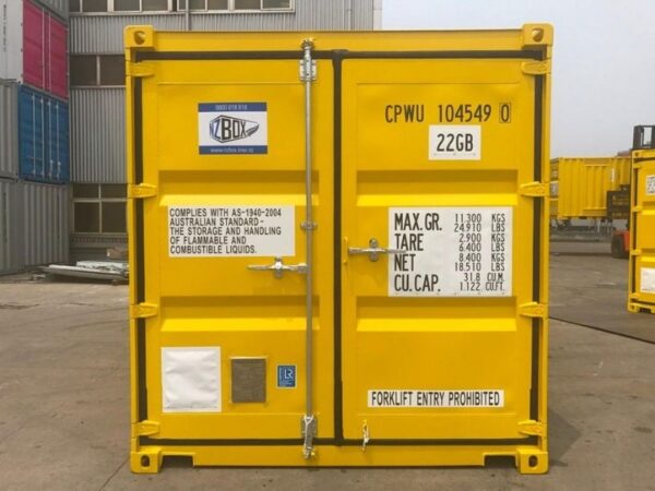 10ft dangerous goods shipping container front
