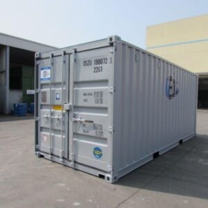 20ft 3-door shipping container side