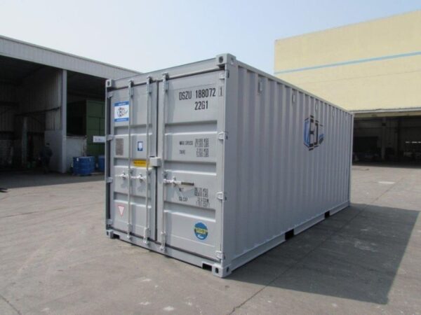 20ft 3-door shipping container side