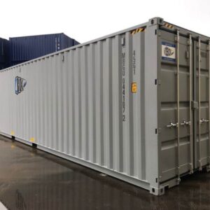 40ft double door high cube container from the side