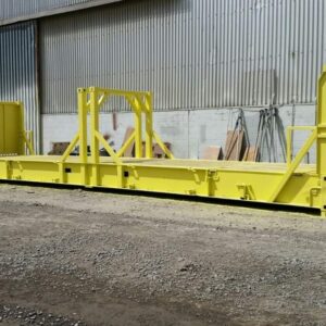40ft flat rack container with stands up