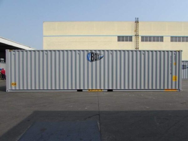 40ft high cube container from the front