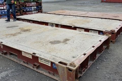 A flat rack container from NZBOX