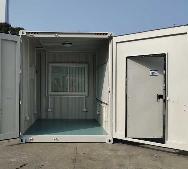 10ft high cube shipping container office doors open