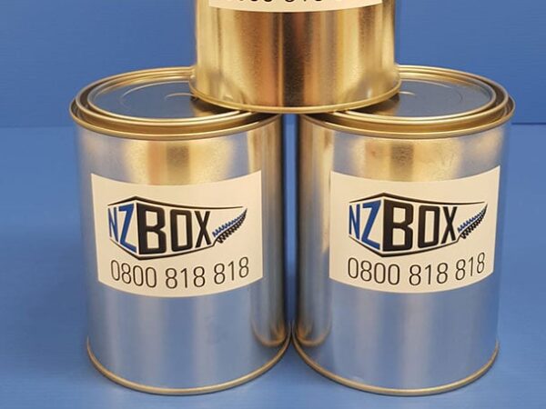 3 cans of external shipping container paint