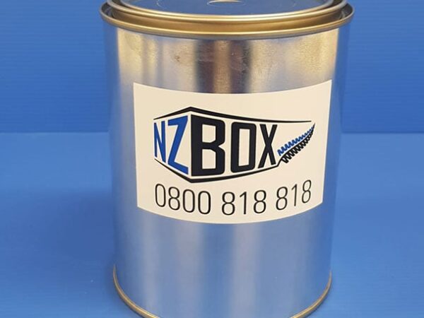 Can of NZBOX shipping container paint