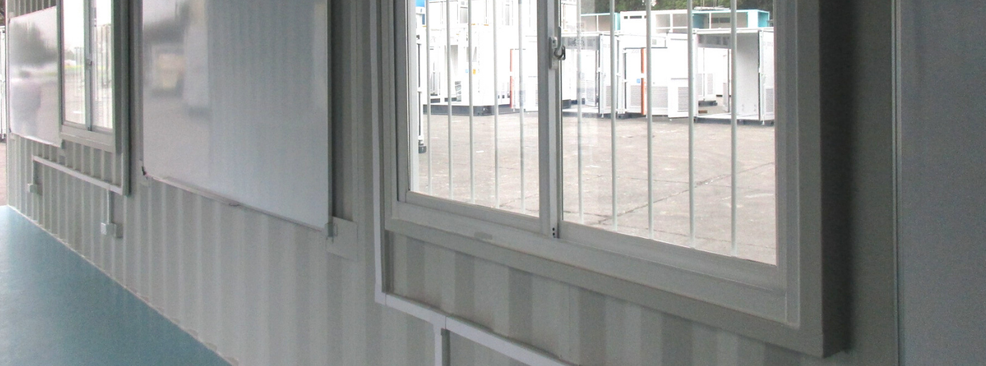 Internal view of 40' Office Container