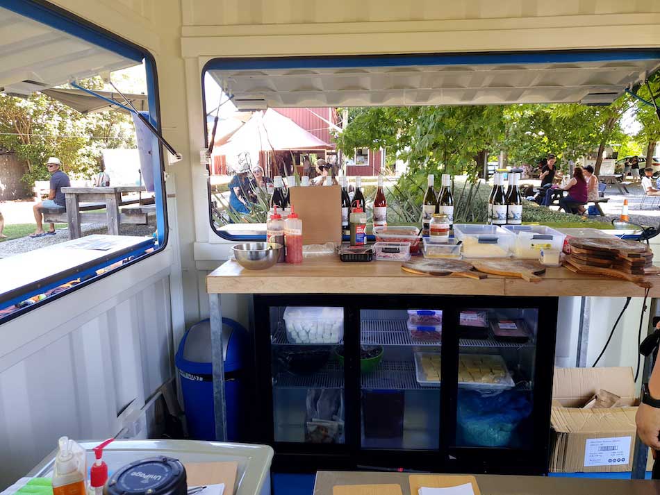 Inside Container at Moana Park Winery