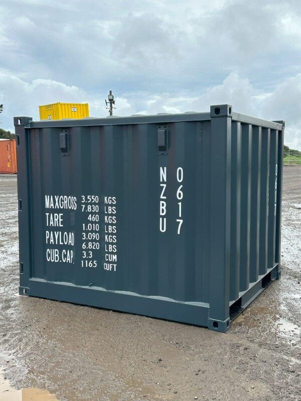 6ft Shipping Container Grey Side