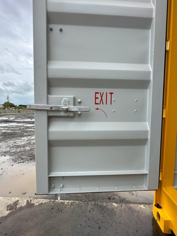 8ft dangerous goods shipping container emergency exist door