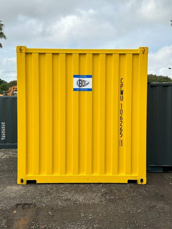 8ft dangerous goods shipping container side view NZBOX sticker