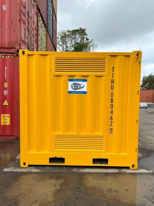 8ft dangerous goods shipping container side view