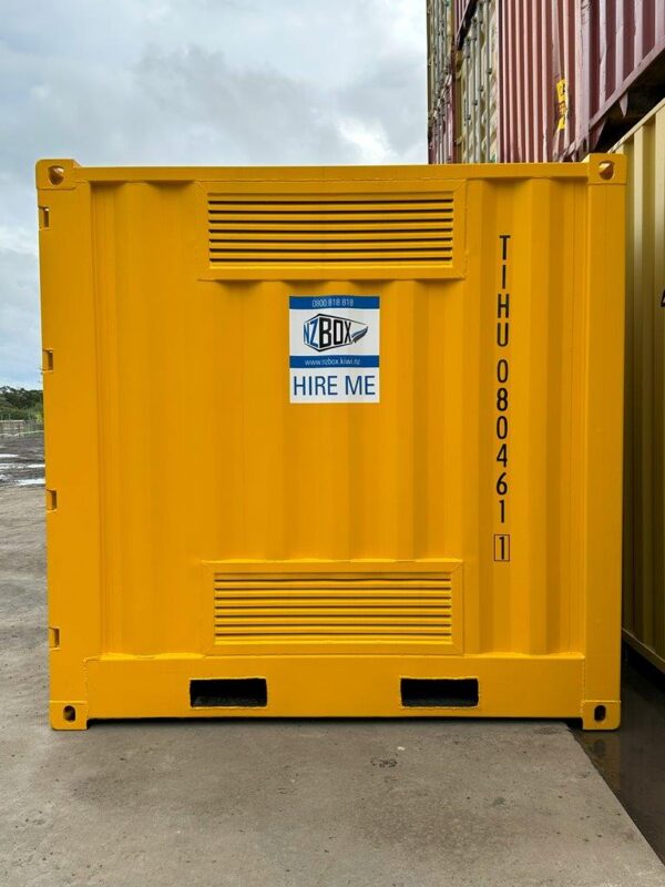 8ft dangerous goods shipping container side view