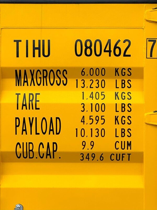 8ft dangerous goods shipping container specs