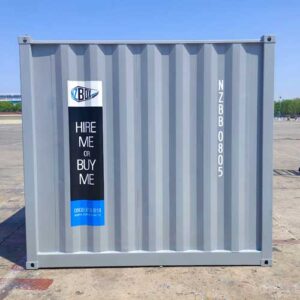 8ft Office Shipping Container Side Grey