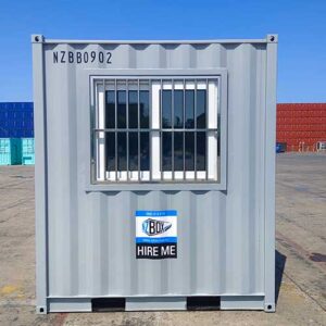 9ft Office Shipping Container Grey Window