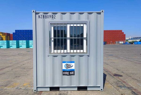 9ft Office Shipping Container Grey Window