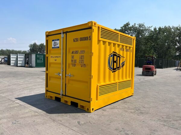 9ft Dangerous Goods Shipping Container Side and Front