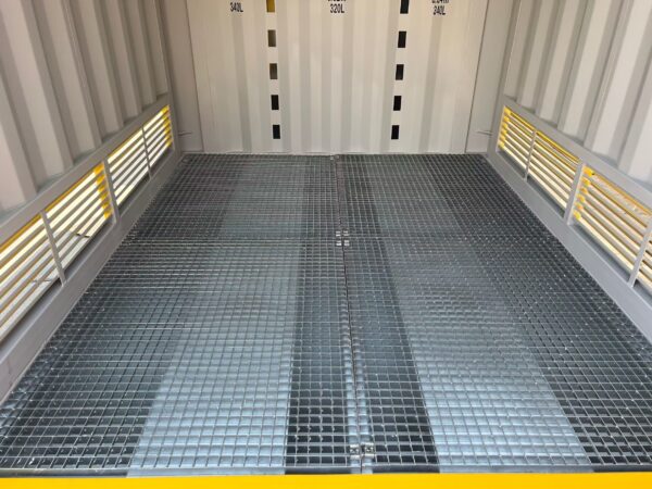 9ft Dangerous Goods Shipping Container Floor and Bund