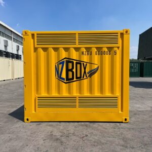 9ft Dangerous Goods Shipping Container Yellow Side