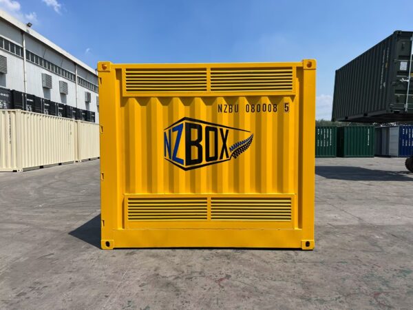 9ft Dangerous Goods Shipping Container Yellow Side