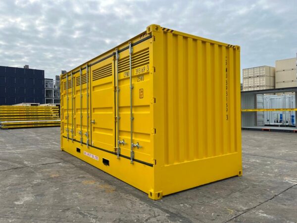 20ft High Cube Open Side Dangerous Goods Container with Bund Capacity of 5000L Side and Rear