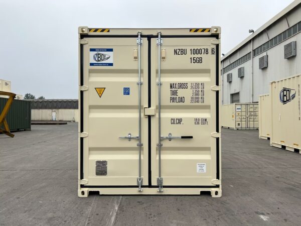 10HC Beige 1015 HiSpec 8 Vents EOD Bamboo Floor LockBox Door Container