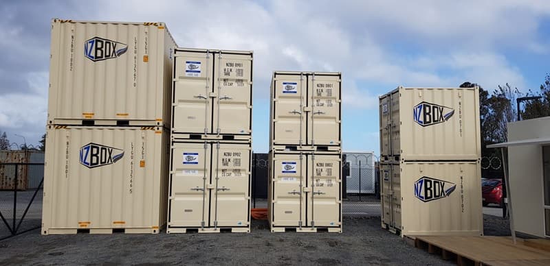 NZBOX Shipping Containers Stacked