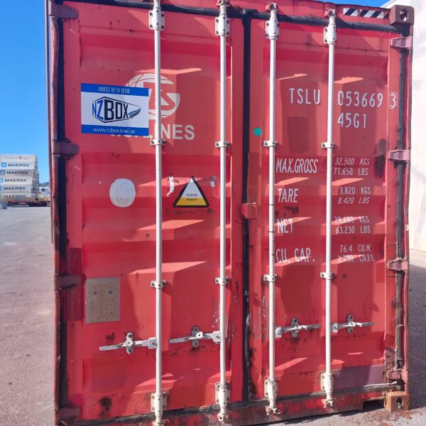 Red NZBOX Shipping Container