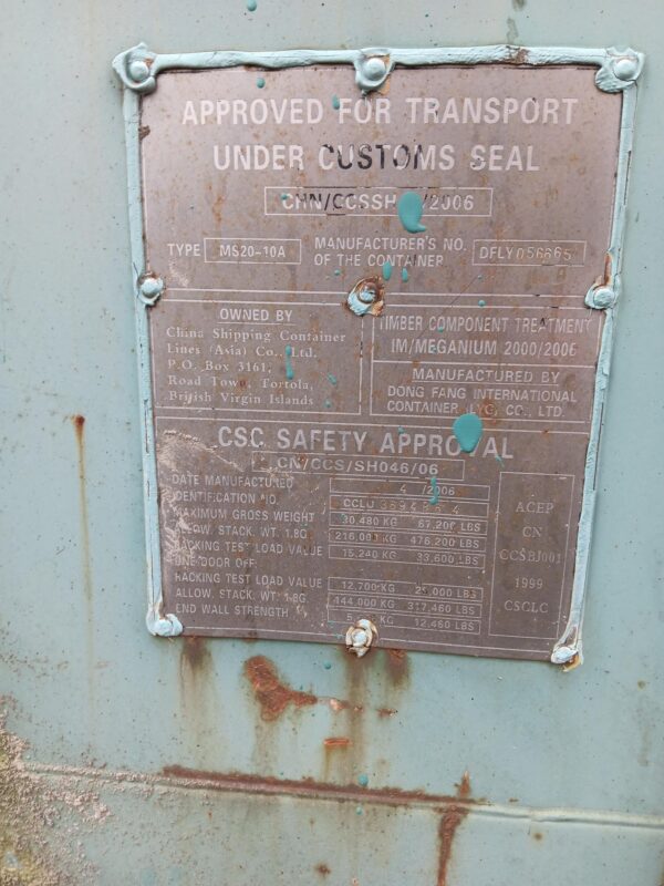 20ft Shipping Container - Hamilton "B Grade" - Image 4